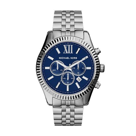 michael kors blue face watch uk|Michael Kors navy blue watch.